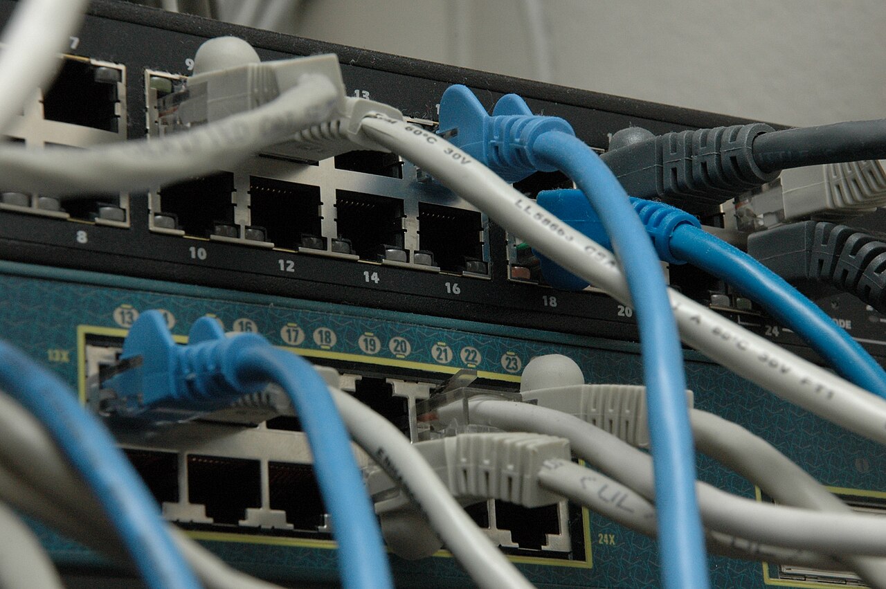 Network switches and cabling